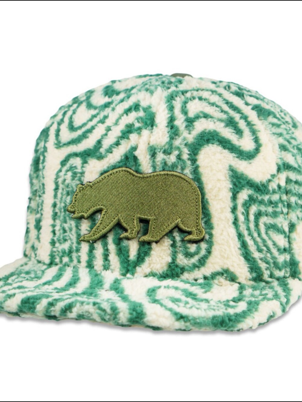 Removable Bear Green Fur Grassroots Hat
